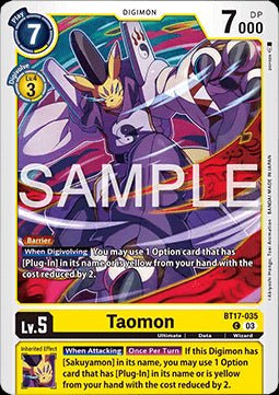 Taomon (BT17 - 035)⁣ - Secret Crisis⁣ (Common)⁣ [035] - El Duelista
