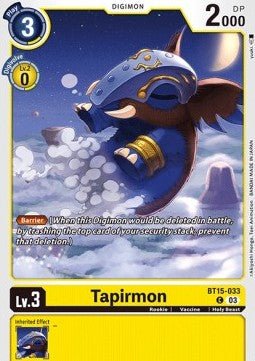 Tapirmon (BT15 - 033)⁣ - Exceed Apocalypse⁣ (Common)⁣ [033] - El Duelista