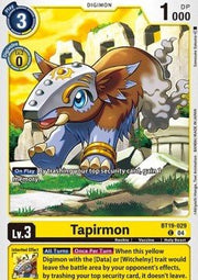 Tapirmon (BT19 - 029)⁣ - Special Booster Ver 2.0⁣ (Common)⁣ [BT19 - 029] - El Duelista