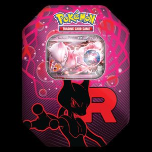 Team Rocket Tins: Team Rocket's Mewtwo ex Tin⁣ - Scarlet & Violet Products - El Duelista