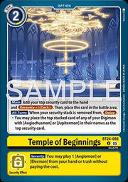 Temple of Beginnings (BT24 - 093) - Time Stranger (Uncommon) [BT - 24 - 093] - El Duelista