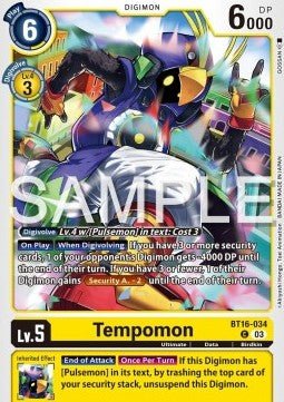 Tempomon (BT16 - 034)⁣ - Beginning Observer⁣ (Common)⁣ [034] - El Duelista