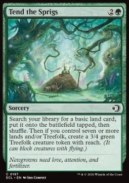 Tend the Sprigs - Lorwyn Eclipsed (Common) [ECL - 197] - El Duelista
