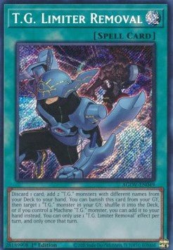 T.G. Limiter Removal (V.1 - Secret Rare) - Age of Overlord (Secret Rare) [AGOV - 049] - El Duelista