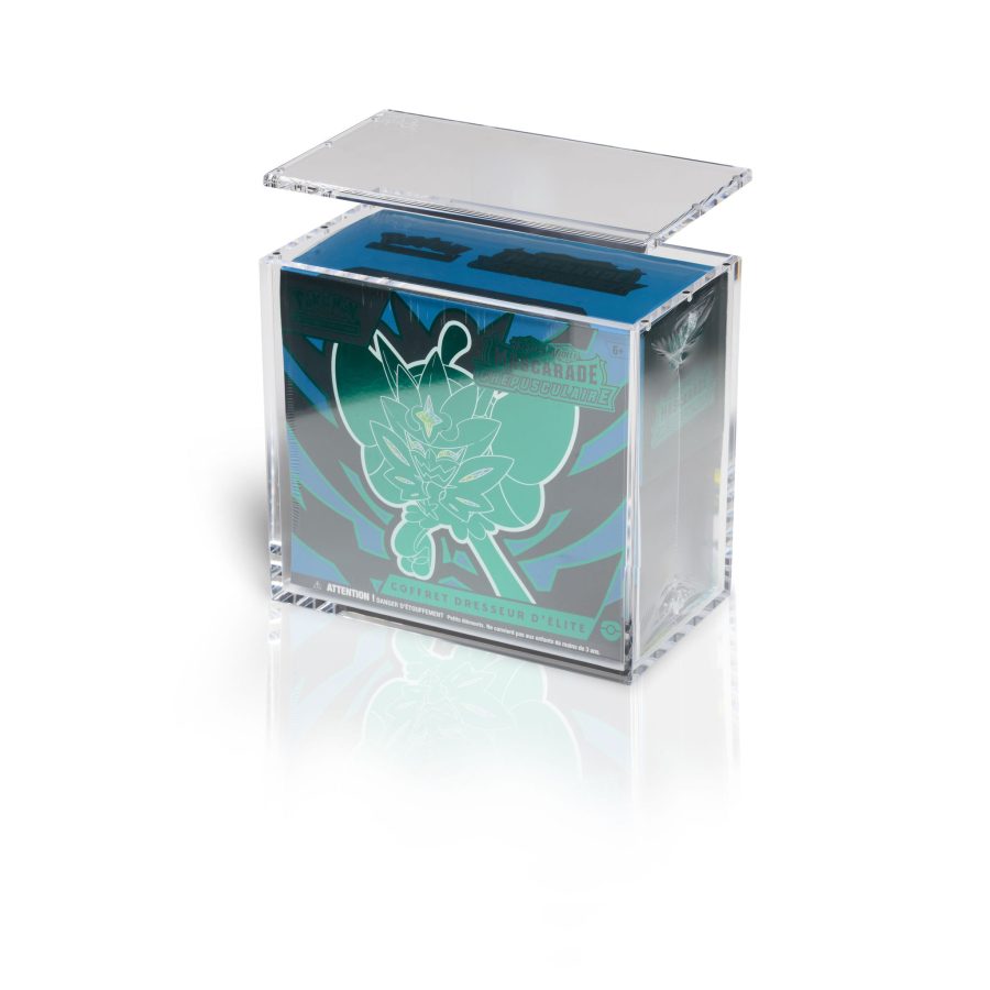 The Acrylic Box - Protector acrílico Pokémon ETB de 6 mm, foto oficial 4. ETB no incluida.