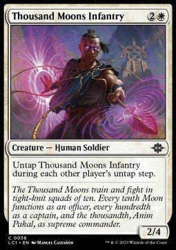 Thousand Moons Infantry⁣ - The Lost Caverns of Ixalan⁣ (Common)⁣ [38] - El Duelista