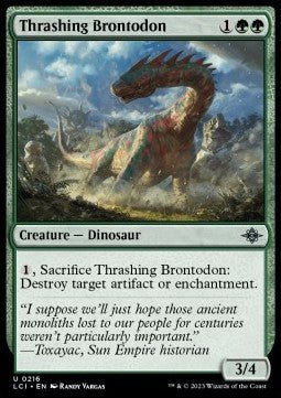 Thrashing Brontodon⁣ - The Lost Caverns of Ixalan⁣ (Uncommon)⁣ [216] - El Duelista