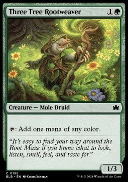 Three Tree Rootweaver⁣ - Bloomburrow⁣ (Common)⁣ [198] - El Duelista