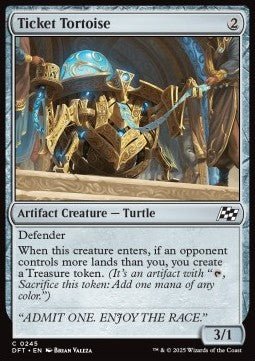 Ticket Tortoise⁣ - Aetherdrift⁣ (Common)⁣ [245] - El Duelista