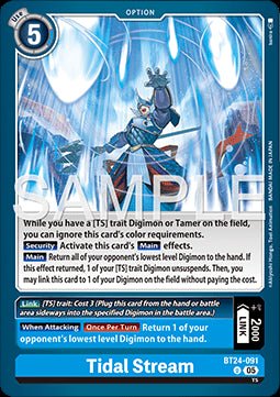 Tidal Stream (BT24 - 091) - Time Stranger (Uncommon) [BT - 24 - 091] - El Duelista