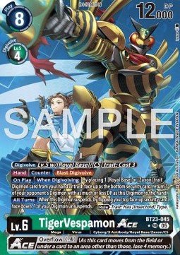 TigerVespamon Ace (BT23 - 045) (V.2) - Hackers' Slumber (Alternative Art) [BT - 23 - 045] - El Duelista