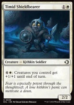 Timid Shieldbearer - Lorwyn Eclipsed (Common) [ECL - 39] - El Duelista