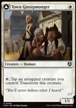 Town Gossipmonger / Incited Rabble⁣ - Innistrad Remastered⁣ (Uncommon)⁣ [46] - El Duelista