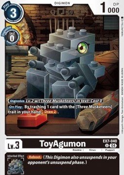 ToyAgumon (EX7 - 040) (V.1)⁣ - Digimon Liberator⁣ (Uncommon)⁣ [040] - El Duelista