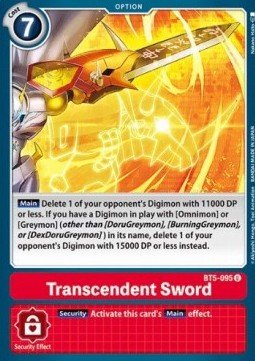 Transcendent Sword (BT5 - 095)⁣ - Battle Of Omni⁣ (Uncommon)⁣ [BT5 - 095] - El Duelista