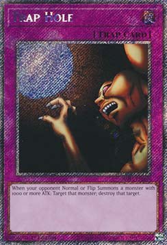 Trap Hole (V.1 - Platinum Secret Rare)⁣ - Quarter Century Bonanza⁣ (Platinum Secret Rare)⁣ [085] - El Duelista