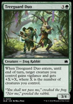 Treeguard Duo⁣ - Bloomburrow⁣ (Common)⁣ [200] - El Duelista