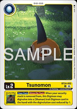 Tsunomon (BT24 - 003) - Time Stranger (Common) [BT - 24 - 003] - El Duelista