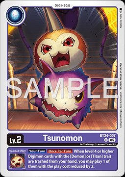 Tsunomon (BT24 - 007) - Time Stranger (Common) [BT - 24 - 007] - El Duelista