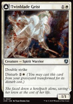 Twinblade Geist // Twinblade Invocation⁣ - Innistrad Remastered⁣ (Uncommon)⁣ [47] - El Duelista