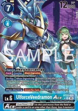 UlforceVeedramon Ace (BT22 - 025) (V.2)⁣ - Cyber Eden⁣ (Alternative Art)⁣ [025] - El Duelista