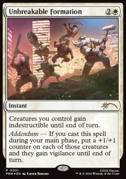 Unbreakable Formation - Promos (Rare) - El Duelista