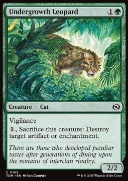 Undergrowth Leopard⁣ - Tarkir: Dragonstorm⁣ (Common)⁣ [165] - El Duelista