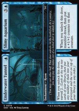 Underwater Tunnel // Slimy Aquarium⁣ - Duskmourn: House of Horror⁣ (Common)⁣ [79] - El Duelista