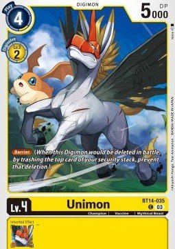 Unimon (BT14 - 035)⁣ - Blast Ace⁣ (Common)⁣ [035] - El Duelista