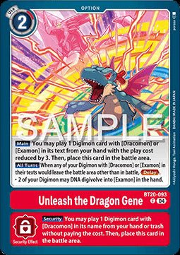 Unleash the Dragon Gene (BT20 - 093)⁣ - Special Booster Ver 2.5⁣ (Common)⁣ [093] - El Duelista