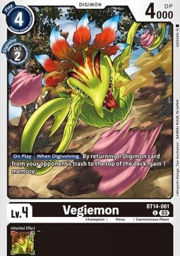 Vegiemon (BT14 - 061)⁣ - Blast Ace⁣ (Common)⁣ [061] - El Duelista