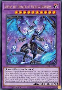 Veidos the Dragon of Endless Darkness (V.1 - Ultra Rare) - Legacy of Destruction (Ultra Rare) [LEDE - 092] - El Duelista