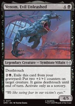 Venom, Evil Unleashed - Magic: The Gathering | Marvel's Spider - Man (Common) [SPM - 71] - El Duelista