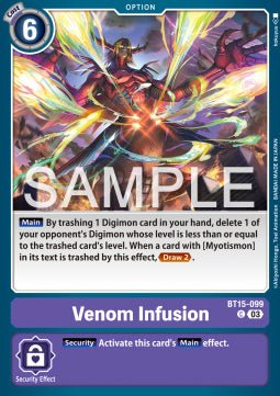 Venom Infusion (BT15 - 099)⁣ - Exceed Apocalypse⁣ (Common)⁣ [099] - El Duelista