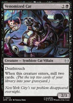 Venomized Cat - Magic: The Gathering | Marvel's Spider - Man (Common) [SPM - 72] - El Duelista