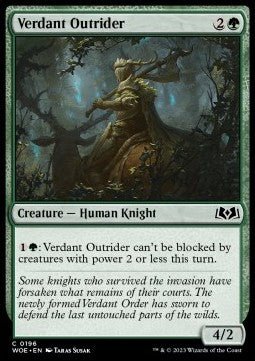 Verdant Outrider⁣ - Wilds of Eldraine⁣ (Common)⁣ [196] - El Duelista
