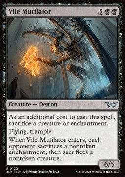 Vile Mutilator⁣ - Duskmourn: House of Horror⁣ (Uncommon)⁣ [122] - El Duelista