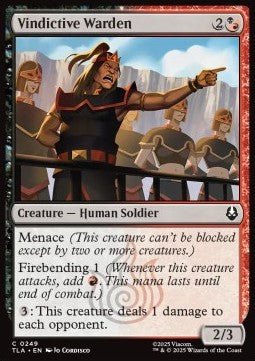 Vindictive Warden - Magic: The Gathering | Avatar: The Last Airbender (Common) [TLA - 249] - El Duelista