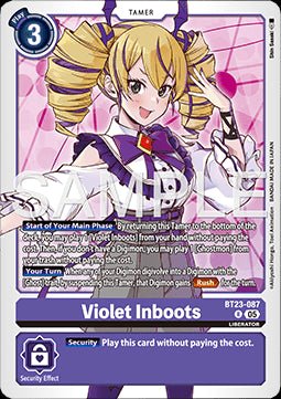 Violet Inboots (BT23 - 087) - Hackers' Slumber (Rare) [BT - 23 - 087] - El Duelista