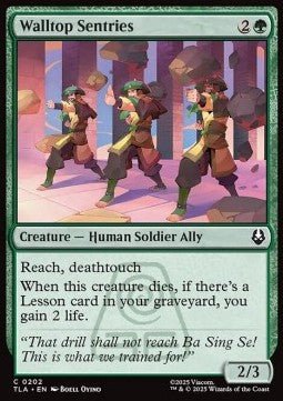Walltop Sentries - Magic: The Gathering | Avatar: The Last Airbender (Common) [TLA - 202] - El Duelista