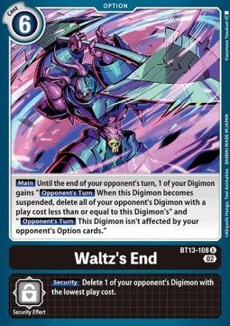 Waltz´s End (BT13 - 108)⁣ - Versus Royal Knights⁣ (Uncommon)⁣ [108] - El Duelista