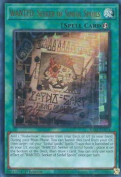 WANTED: Seeker of Sinful Spoils (V.2 - Ultra Rare)⁣ - Quarter Century Bonanza⁣ (Ultra Rare)⁣ [074] - El Duelista
