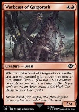 Warbeast of Gorgoroth - The Lord of the Rings: Tales of Middle - earth (Common) [LTR - 152] - El Duelista
