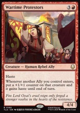Wartime Protestors - Magic: The Gathering | Avatar: The Last Airbender (Rare) [TLA - 160] - El Duelista