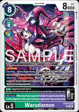 Warudamon (EX10 - 019) (V.1) - Sinister Order (Super Rare) [019] - El Duelista