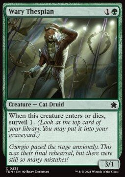 Wary Thespian⁣ - Magic: The Gathering Foundations⁣ (Common)⁣ [235] - El Duelista
