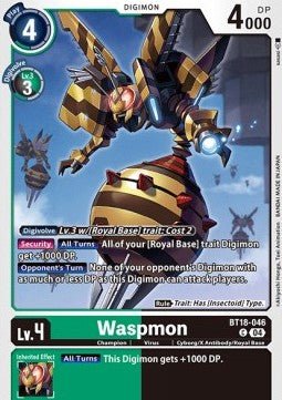 Waspmon (BT18 - 046)⁣ - Special Booster Ver 2.0⁣ (Common)⁣ [046] - El Duelista