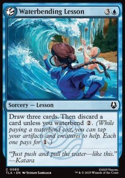 Waterbending Lesson - Magic: The Gathering | Avatar: The Last Airbender (Common) [TLA - 80] - El Duelista