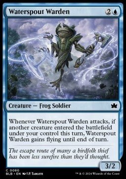 Waterspout Warden⁣ - Bloomburrow⁣ (Common)⁣ [80] - El Duelista