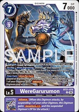 WereGarurumon (BT21 - 078)⁣ - World Convergence⁣ (Uncommon)⁣ [078] - El Duelista